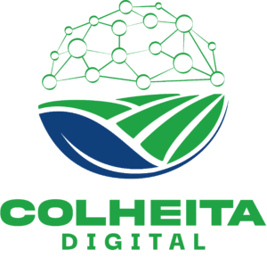 logo colheita digital verde e azul chamada pública simplificada