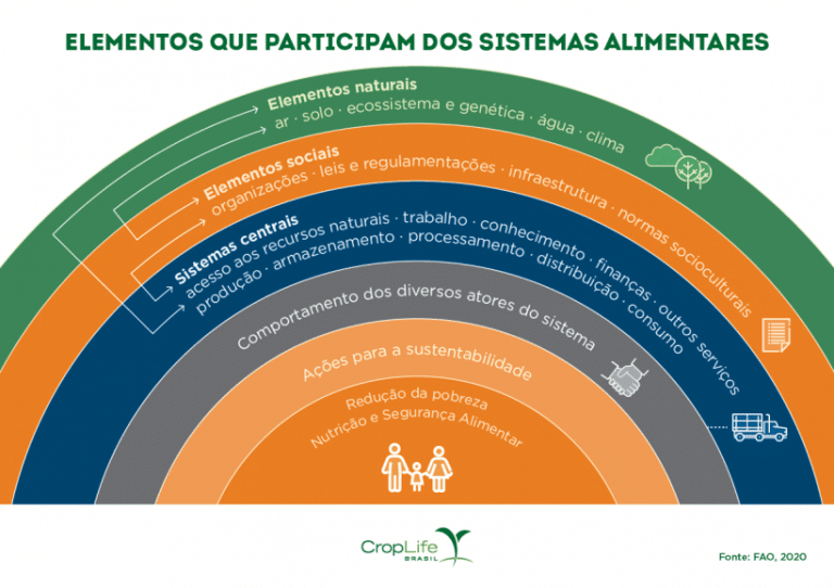 elementos dos sistemas alimentares